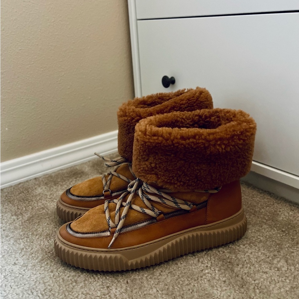 Voile Blanche Cortina Plus Suede Ankle Boots in Brown (women’s size 9.5- 10)